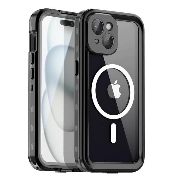 Coque Intégrale 360° pour iPhone 15 Compatible MagSafe Étanche IP68