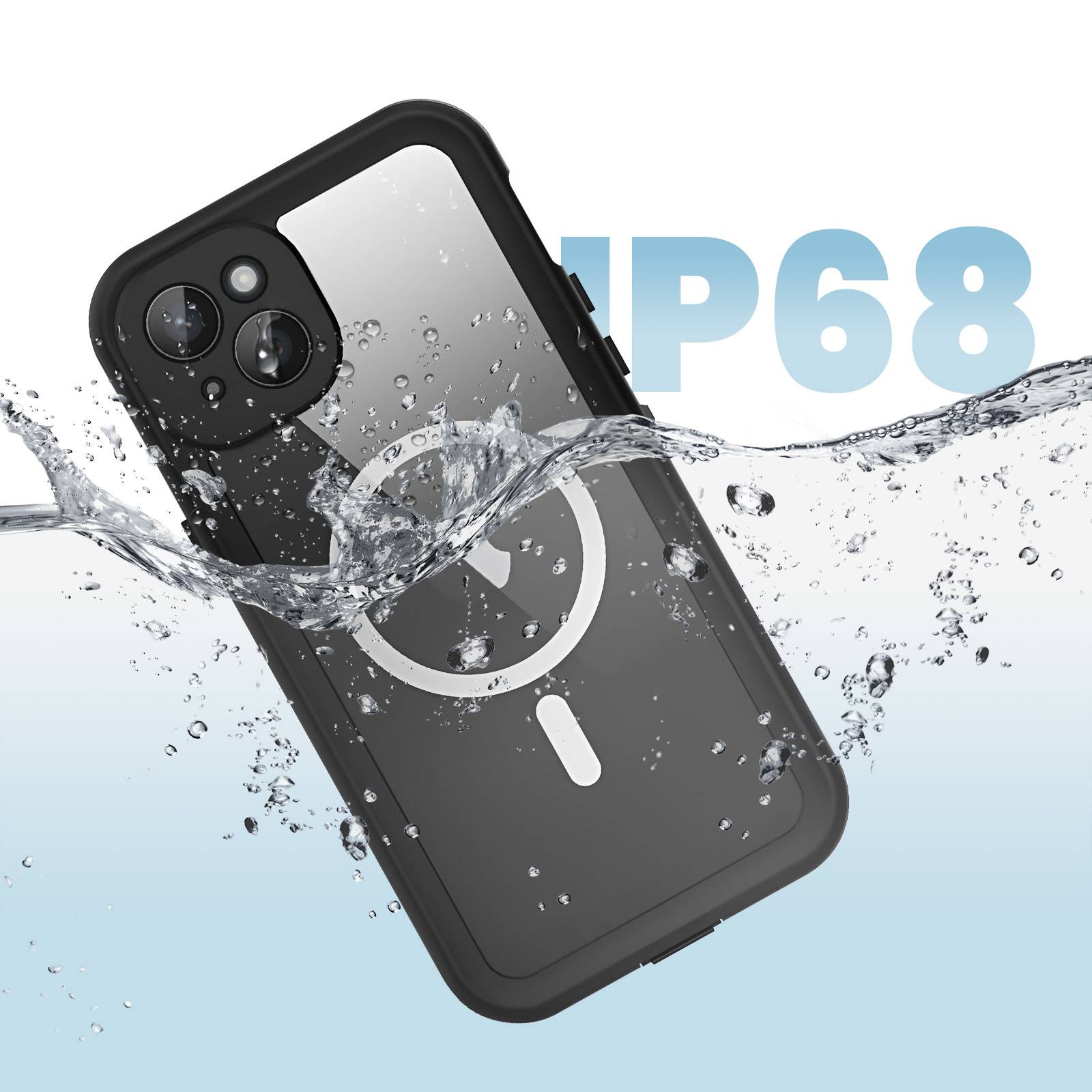 Coque Intégrale 360° pour iPhone 15 Compatible MagSafe Étanche IP68-4
