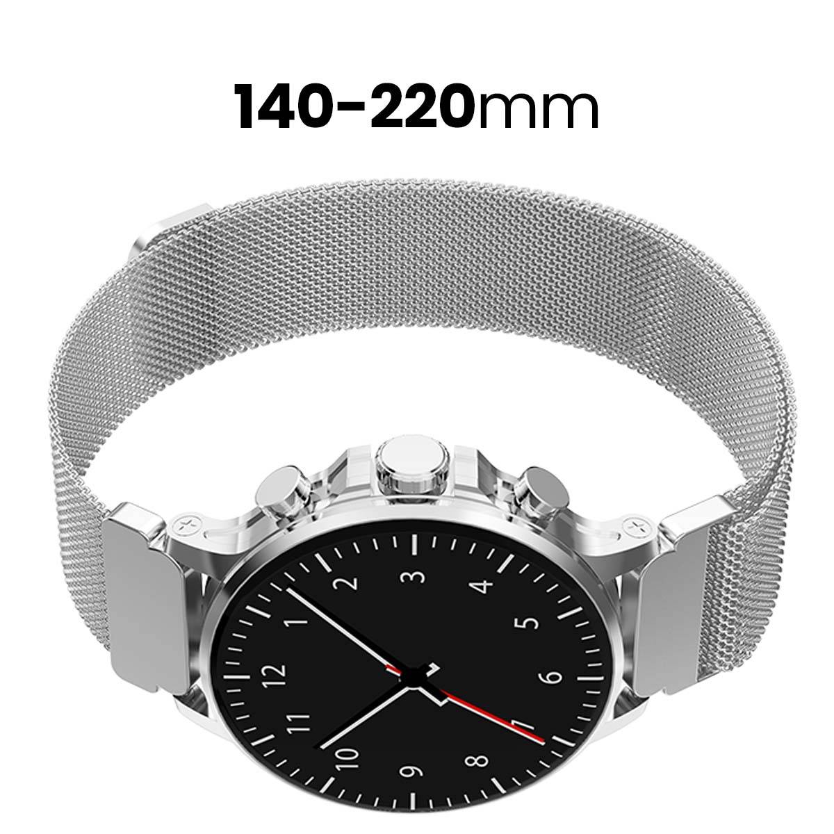 Bracelet Maille Milanaise pour Montre Connectée Universel 22mm-3