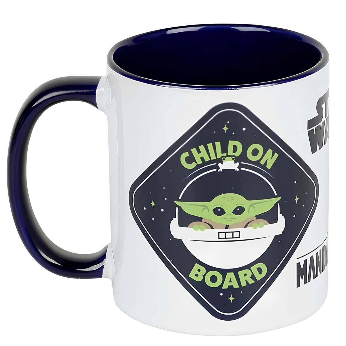 Mug 300ml en Céramique avec Illustration Grogu The Mandalorian en Coffret Cadeau-1