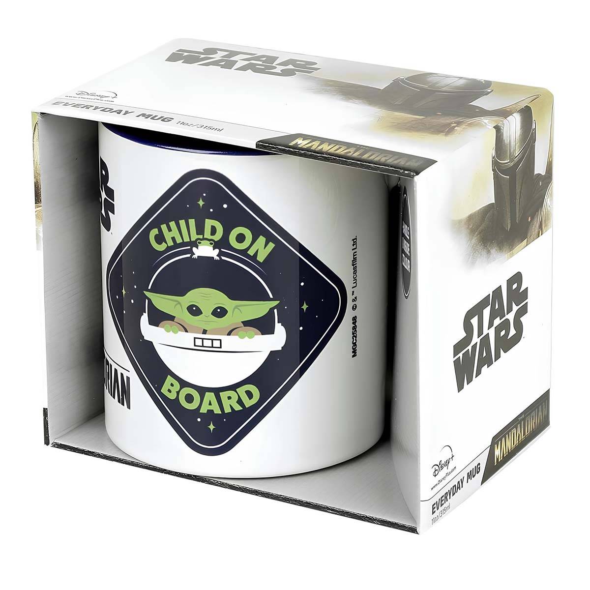 Mug 300ml en Céramique avec Illustration Grogu The Mandalorian en Coffret Cadeau-4