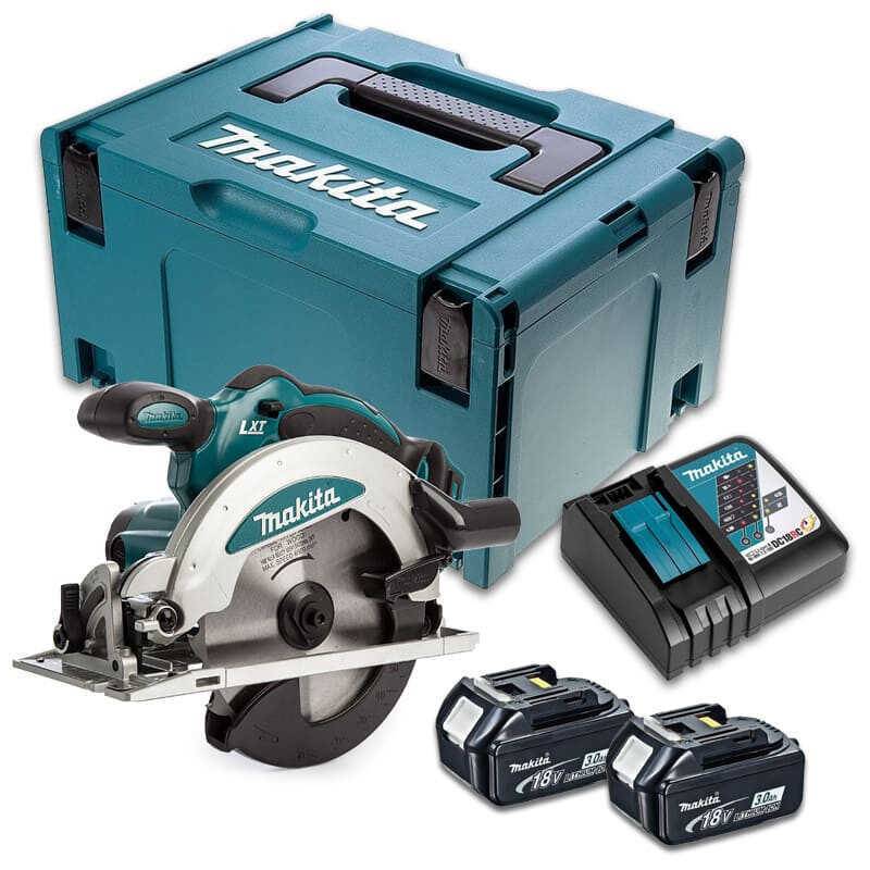 Scie circulaire 18V -2x3,0 Ah- en MAKPAC - MAKITA DSS610RFJ-0