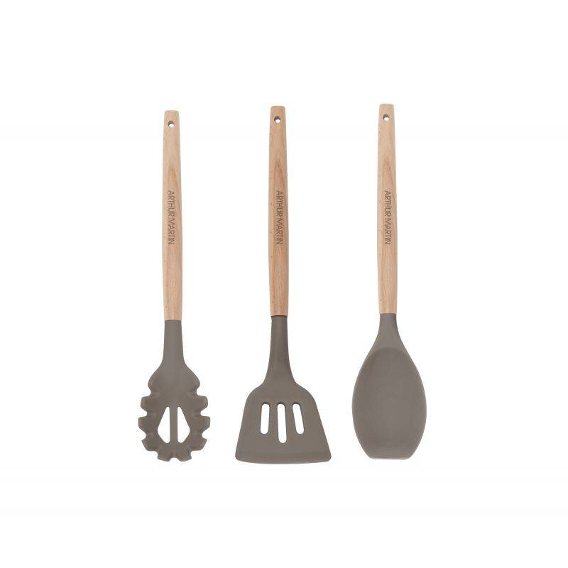 Batterie de cuisine 18 pèces poignée amovible Taupe Arthur Martin AM7887-3