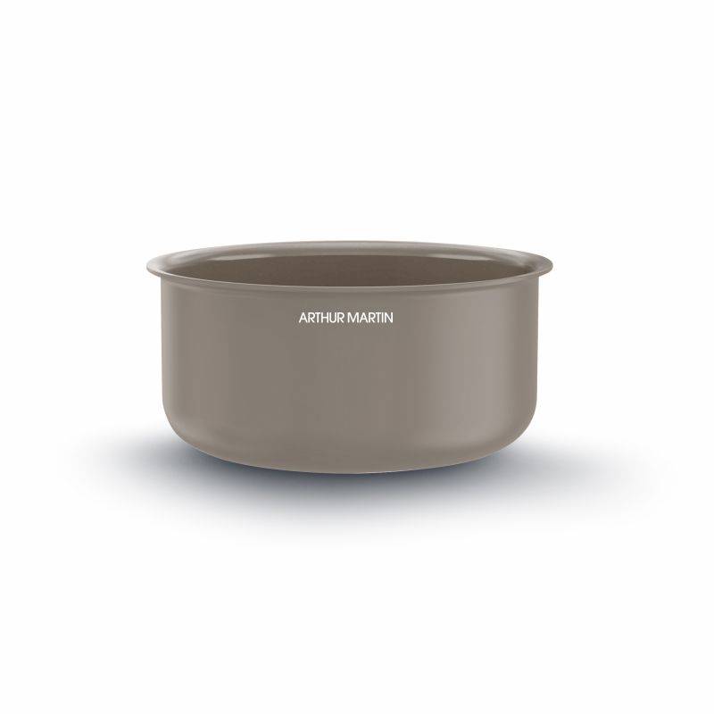 Set de 3 casseroles 16-18-20 cm poignée amovible Taupe Arthur Martin AM1122-1