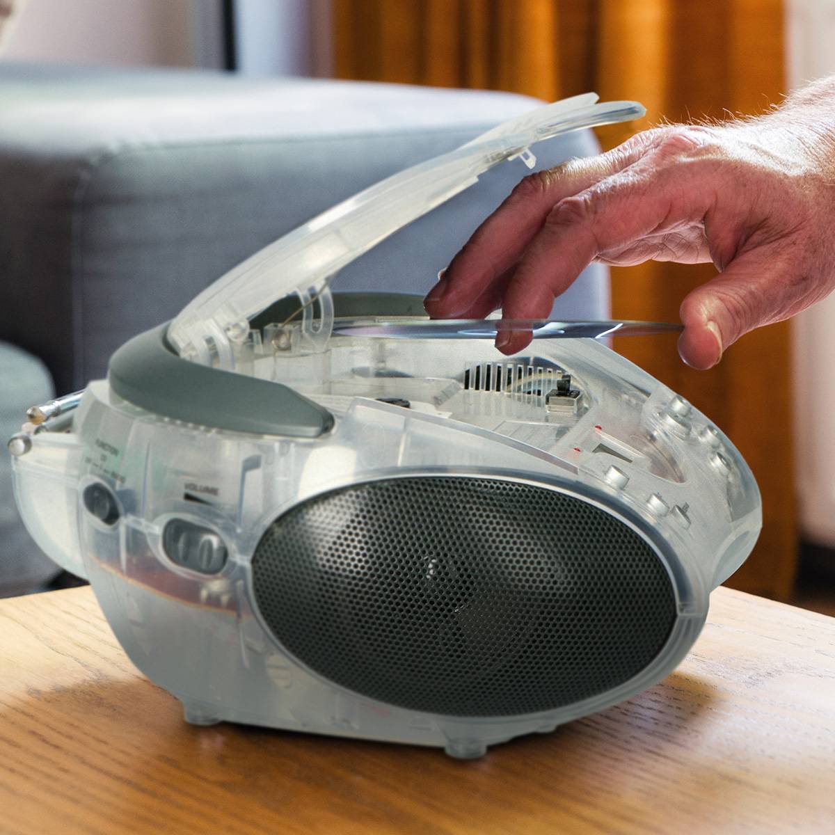 Radio Stéréo FM avec Lecteur CD et Antenne Télescopique-3