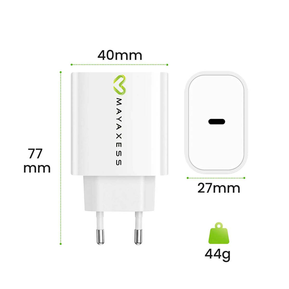 Chargeur Secteur pour iPhone 8 18W + Câble Lightning 1m-3