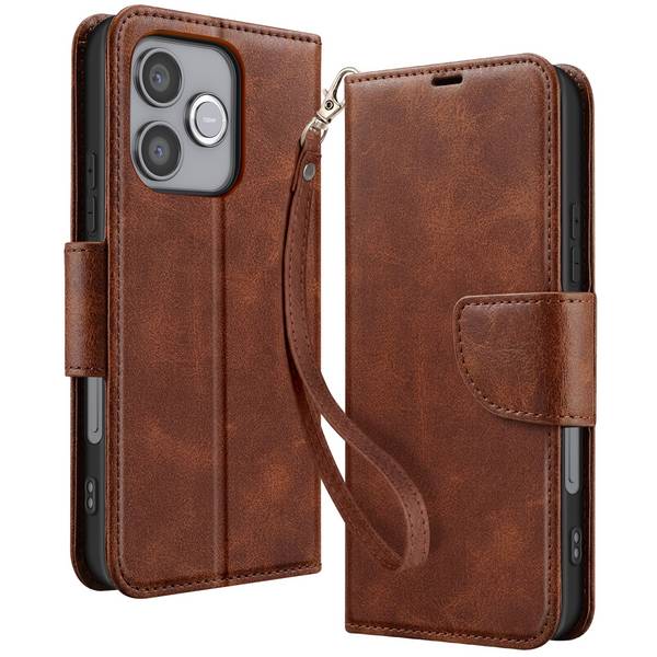 Étui Portefeuille pour Honor 600 Lite Style Rétro avec Support