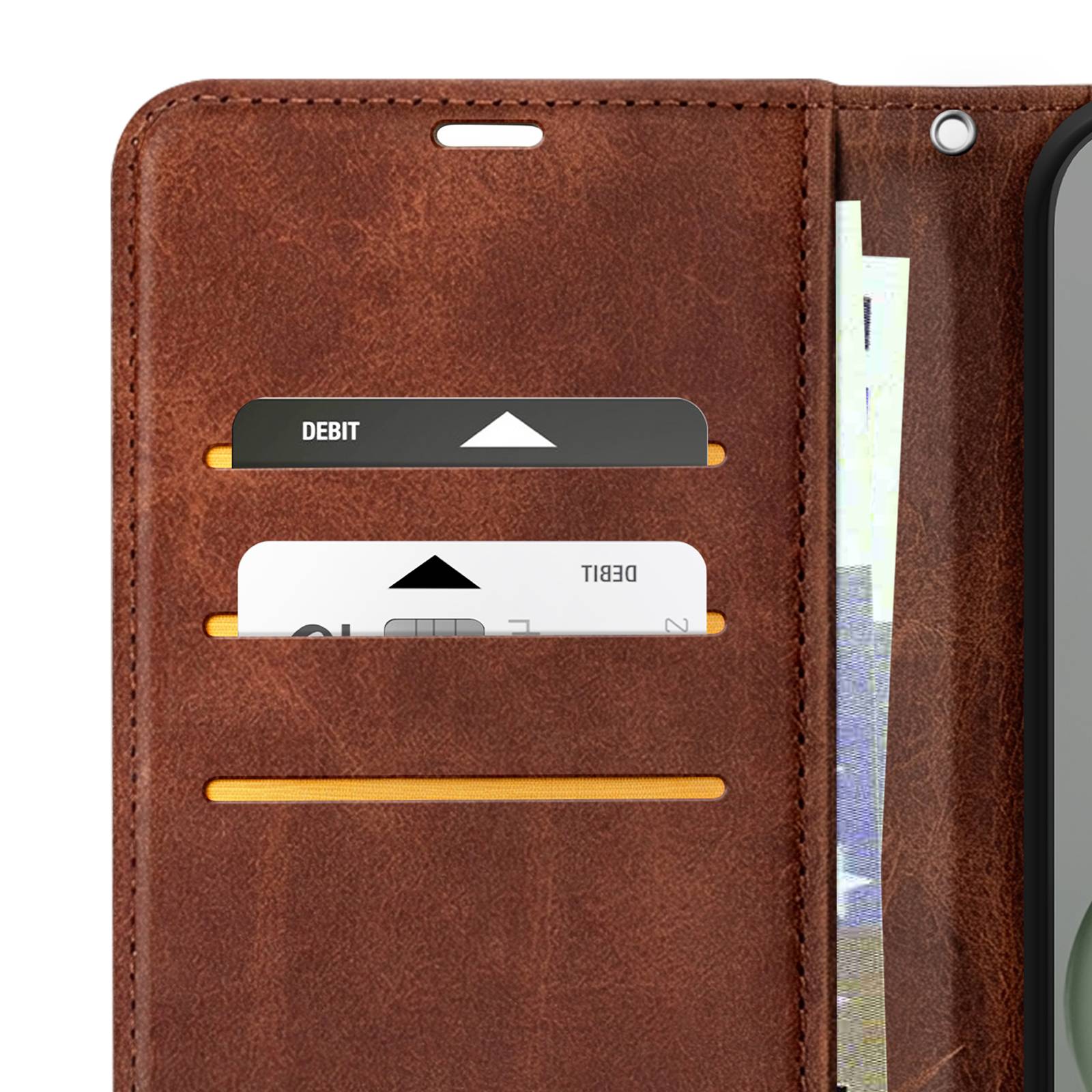 Étui Portefeuille pour Honor 600 Lite Style Rétro avec Support-1