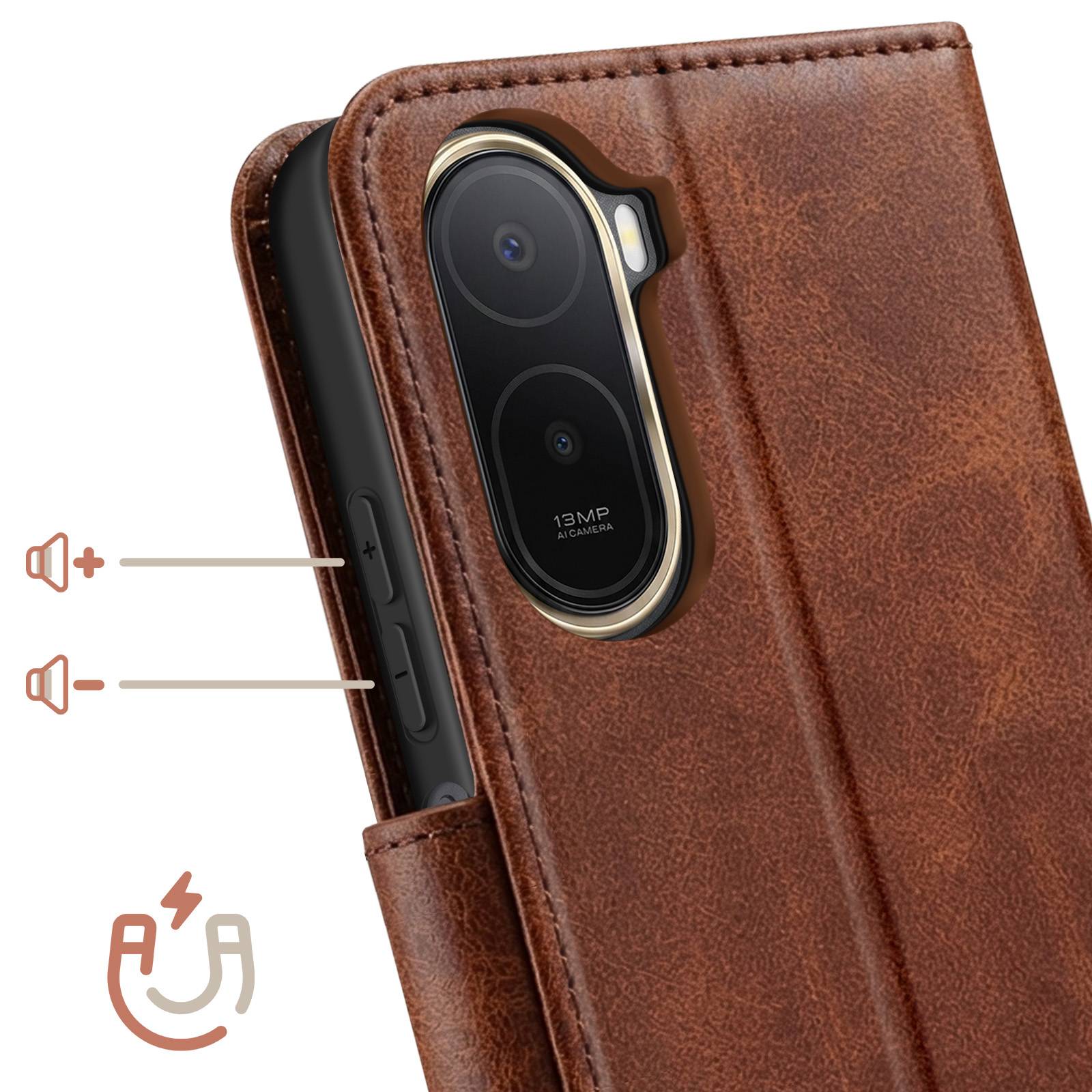 Étui Portefeuille pour Redmi A7 Pro Style Rétro avec Support-3