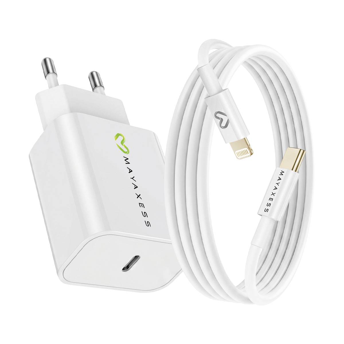 Chargeur Secteur pour iPhone 8 18W + Câble Lightning 1m-4