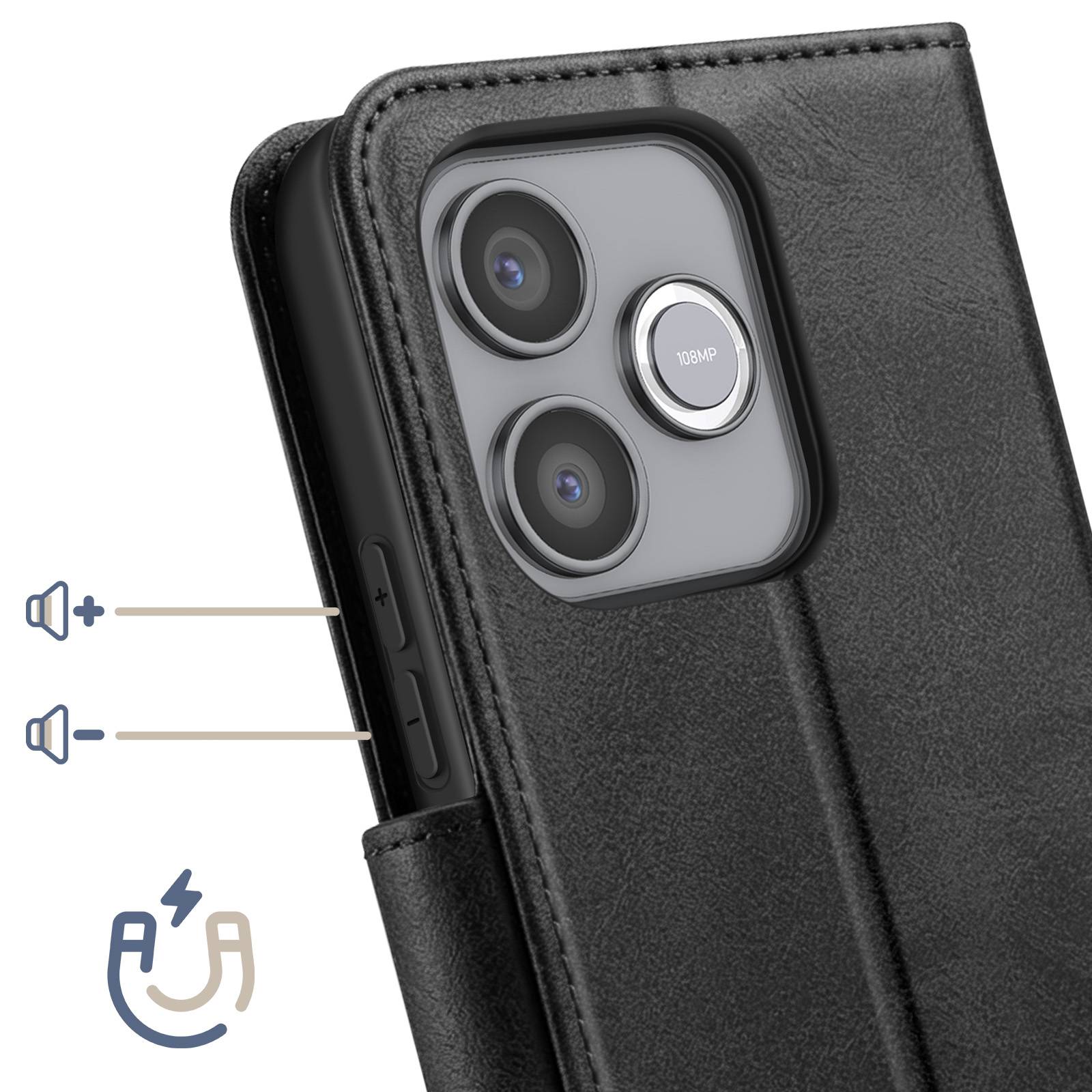 Étui Portefeuille pour Honor 600 Lite Style Rétro avec Support-3