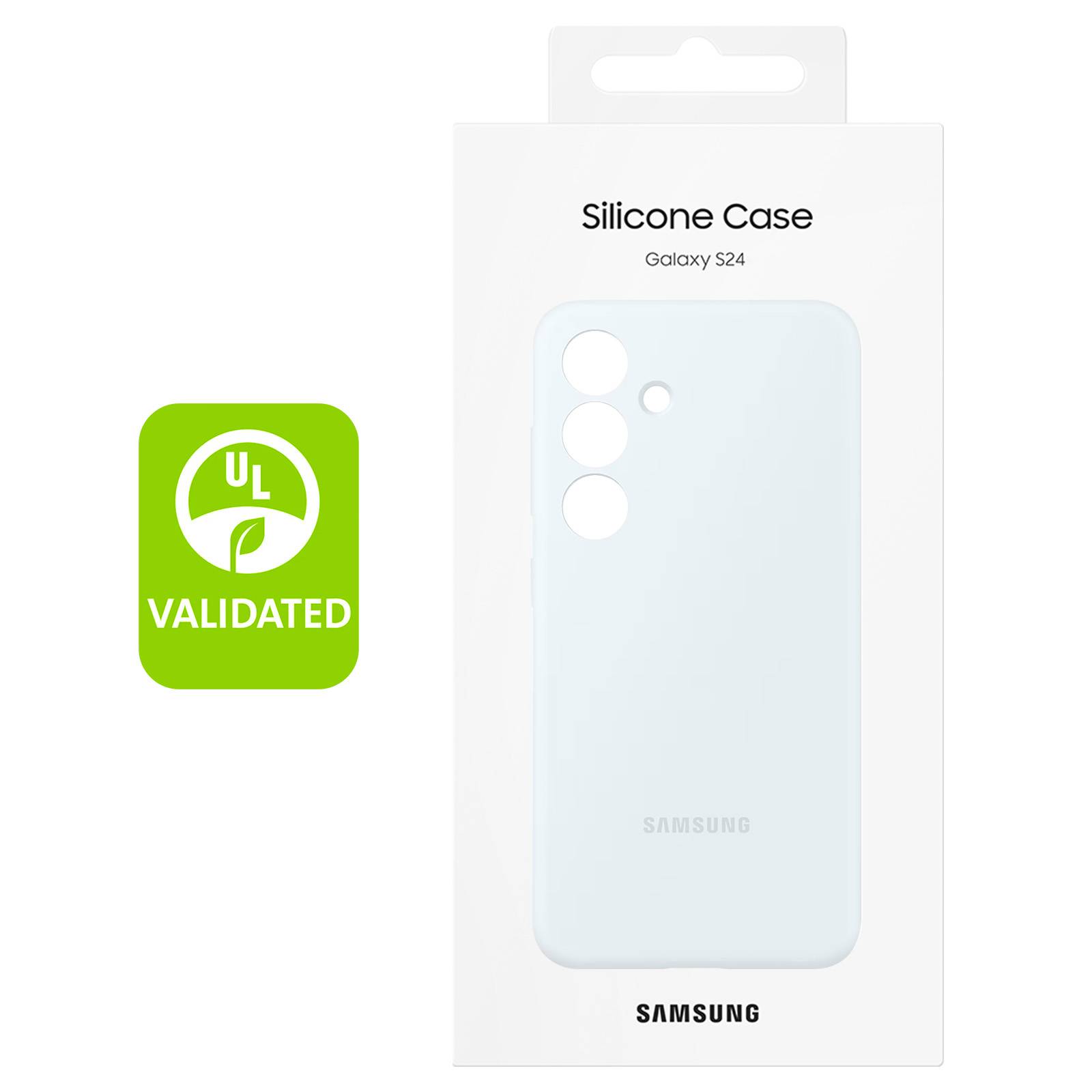 Coque pour Galaxy S24 Série Silicone Antichoc Compatible Recharge Sans Fil-4