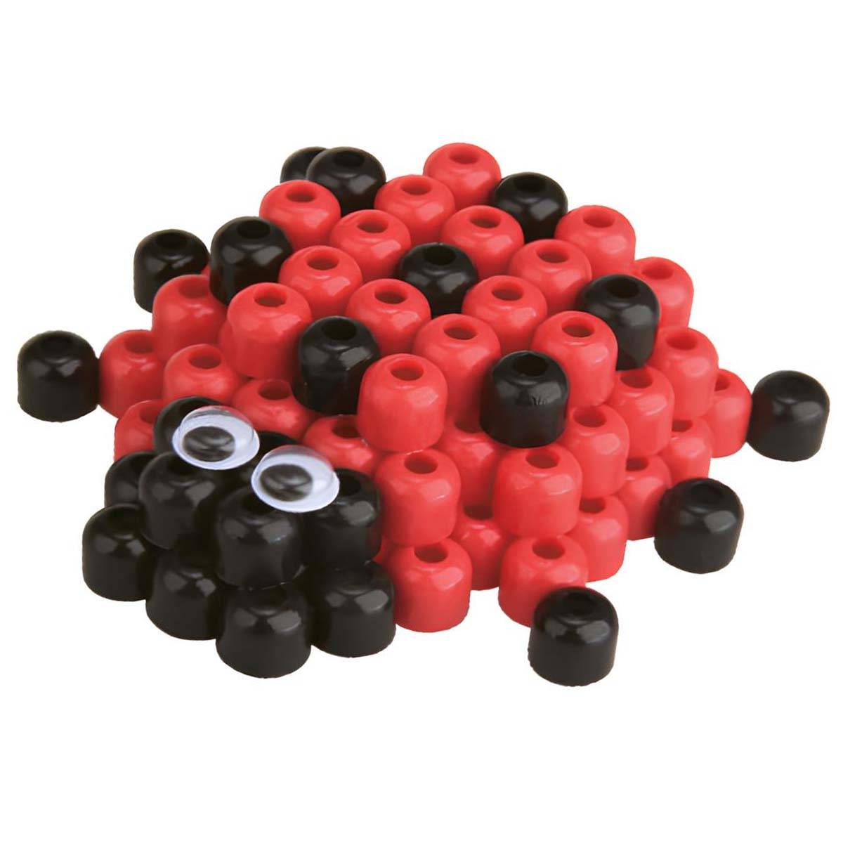 Perles Aqua Coccinelles 100 pièces Créatives et Ludiques à Fixation par Eau-1