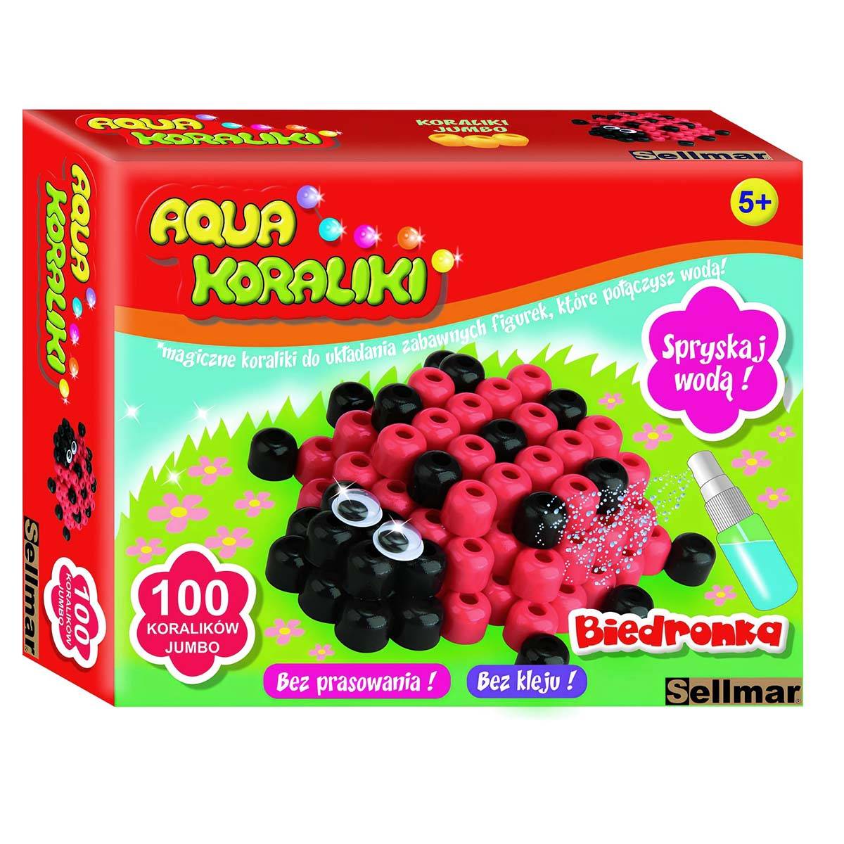 Perles Aqua Coccinelles 100 pièces Créatives et Ludiques à Fixation par Eau-3