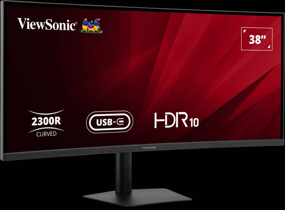 Viewsonic VA3820C, 96,5 cm (38"), 3840 x 1600 pixels, Wide Quad HD+, LED, 4,785 ms, Noir-1