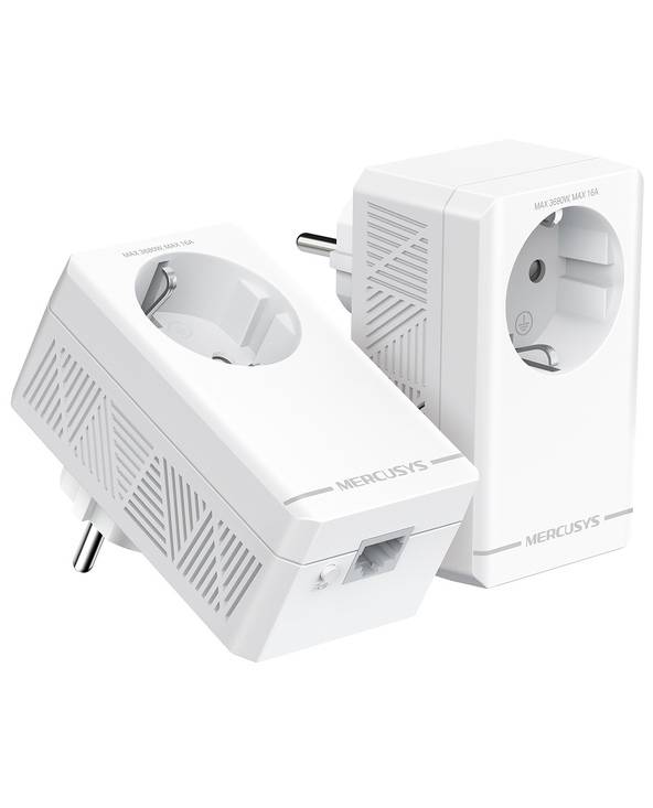 Mercusys AV1000, 1000 Mbit/s, IEEE 802.3, IEEE 802.3u, Type F, Gigabit Ethernet, 1000 Mbit/s, HomePlug AV2-0