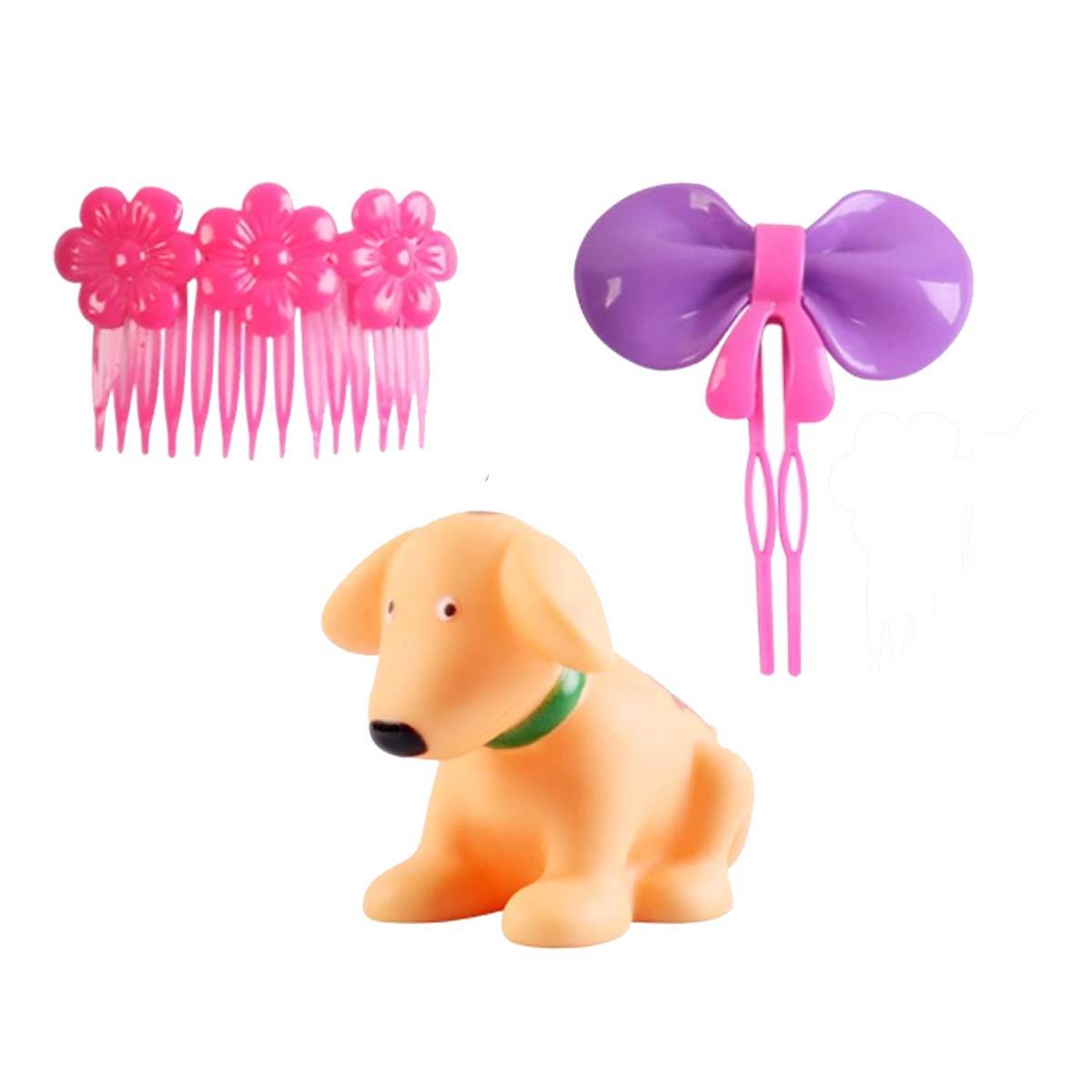 Poupée Vétérinaire 30cm avec Accessoires et Chien Épingle Motif Nourrice-3