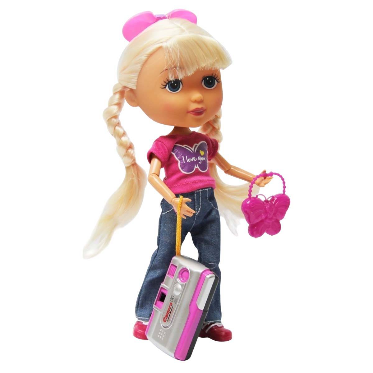 Poupée Exploratrice 30cm avec Accessoires Inclus et 3 Chanson Ludique-1