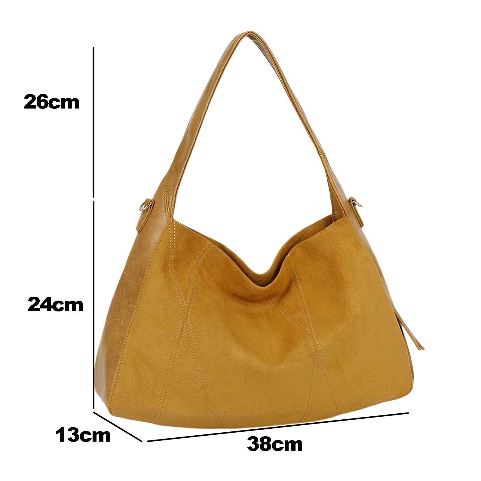 Sac Hobo pour Femme Souple à Tombé Naturel avec Bandoulière Réglable-4