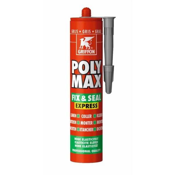 Mastic/Colle POLYMAX FIX&SEAL gris cartouche 425g