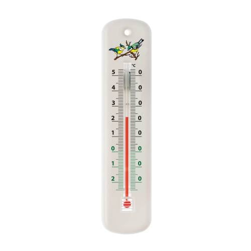 Thermomètre traditionnel mural blanc 15 cm-0