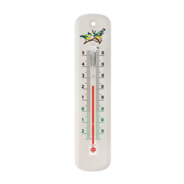 Thermomètre traditionnel mural blanc 15 cm