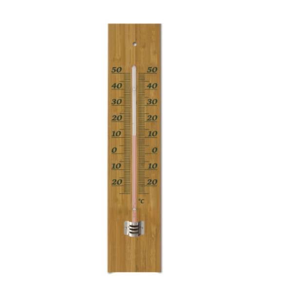 Thermomètre traditionnel mural bambou 30 cm