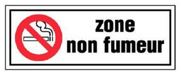 Panneau ''Zone non fumeur'' rigide 330x120mm - NOVAP - 4140568
