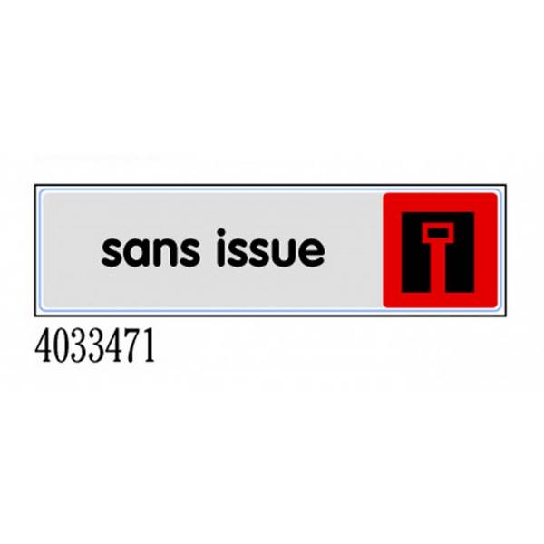 Plaquette de porte sans issue en Plexiglas 170 x 45 mm - NOVAP - 4033471