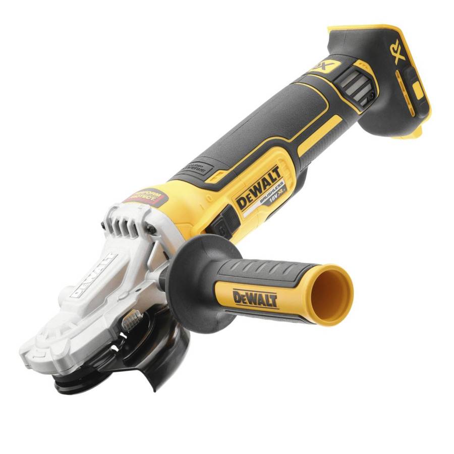 Meuleuse à tête plate XR 18V 125mm Brushless (sans batterie ni chargeur) - DEWALT - DCG405FN-XJ-0