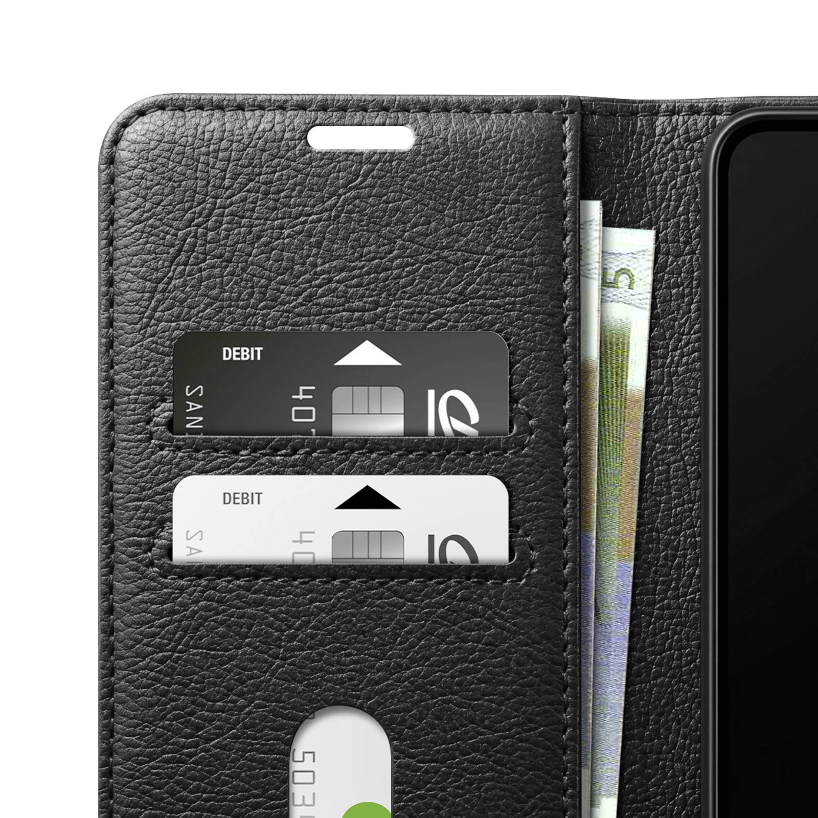 Étui Portefeuille pour Galaxy S8 avec Fonction Support et Languette Magnétique-1