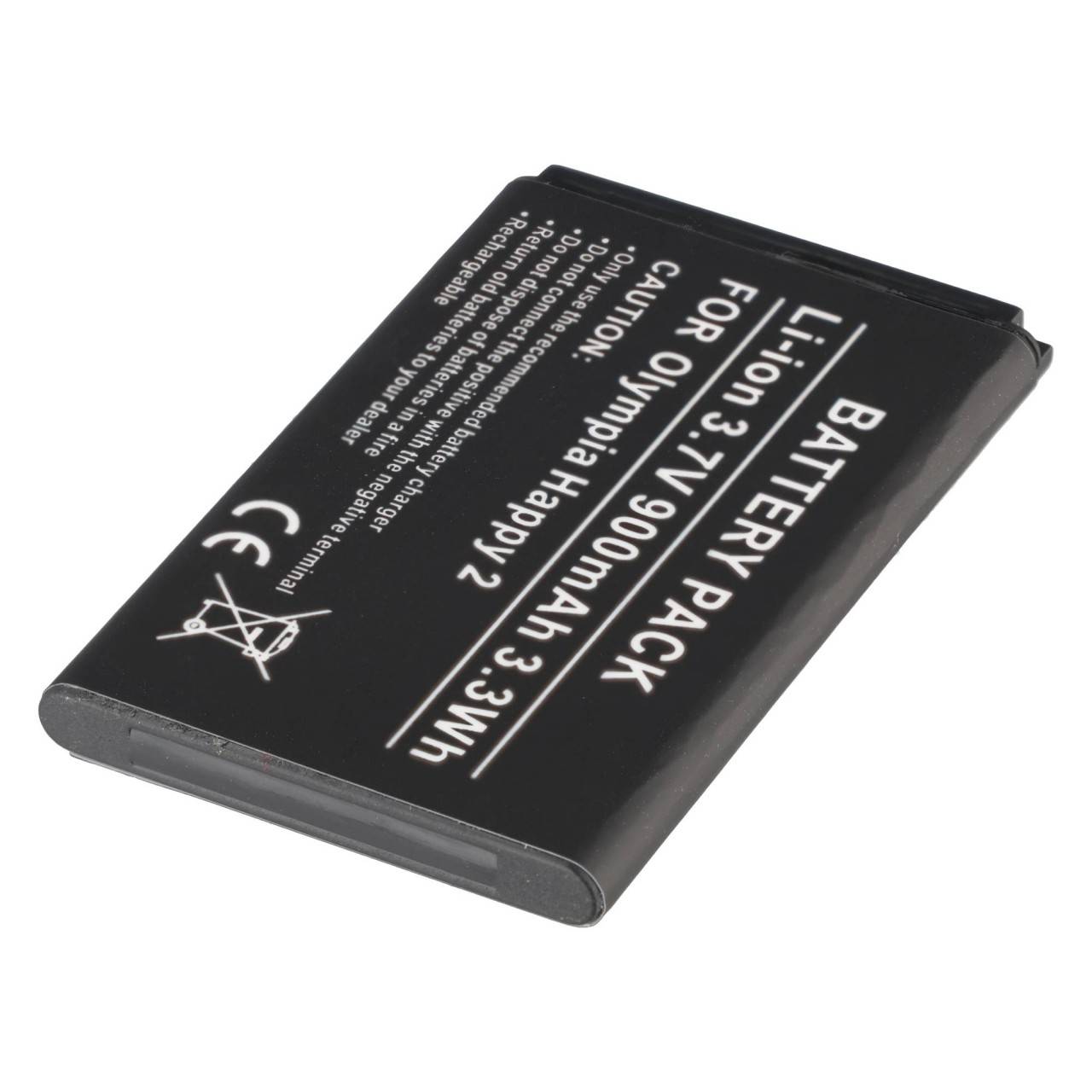 Batterie de remplacement pour Olympia Happy 2, Li-ion, 3,7 V, 900 mAh, 3,3 Wh-2