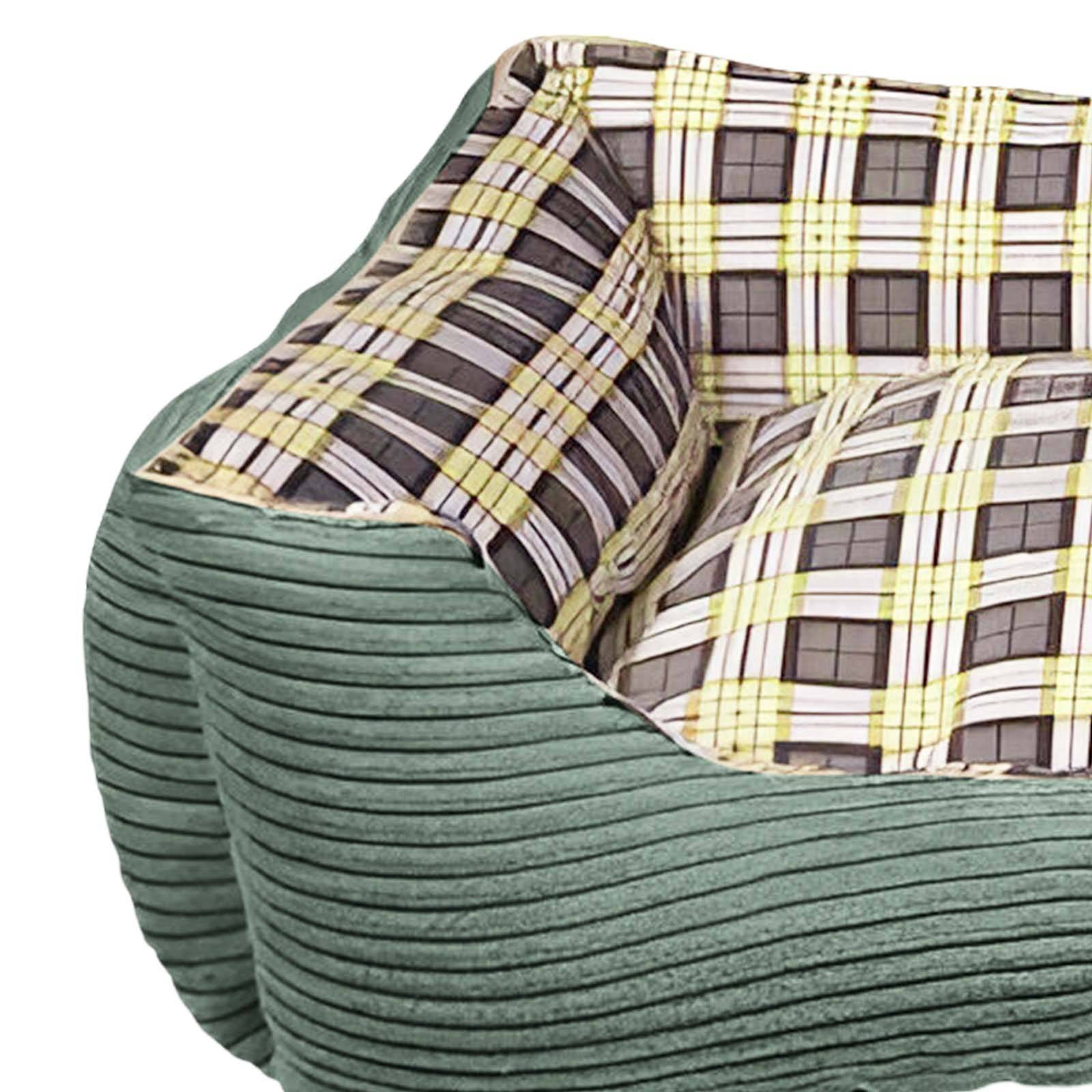 Canapé-lit pour Chien en Velours Côtelé Moelleux 90cm Taille XL-3