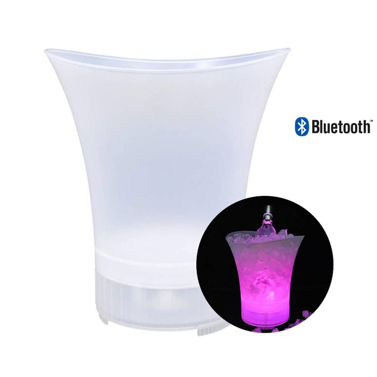 Seau à Glace 5L Bluetooth avec Haut-parleur 5W et LED 7 Couleurs-1