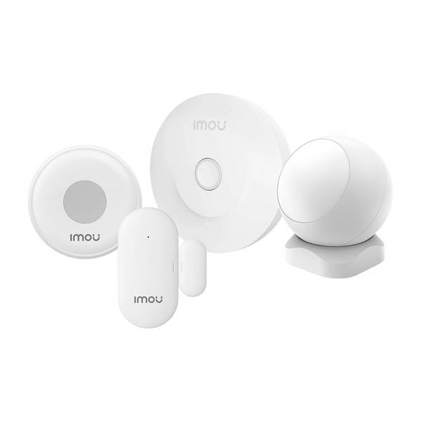 Kit Alarme Connectée avec Détecteur de Mouvement Capteurs d’Ouverture et Sirène