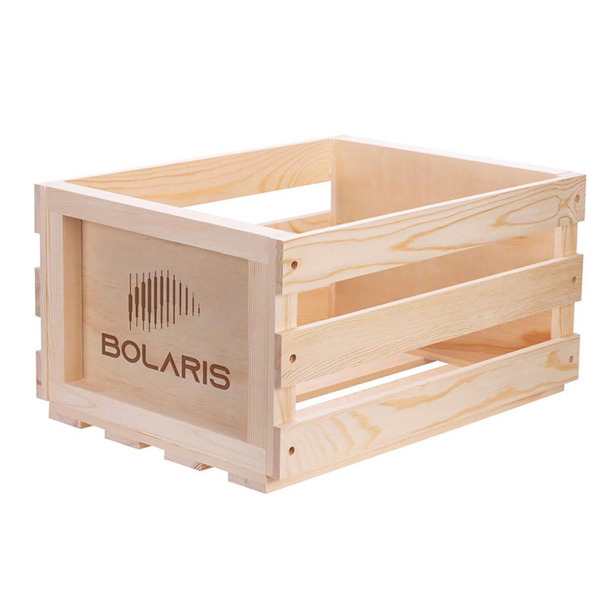 Casier Rangement en Bois Naturel pour 75 Albums Large Solide-0
