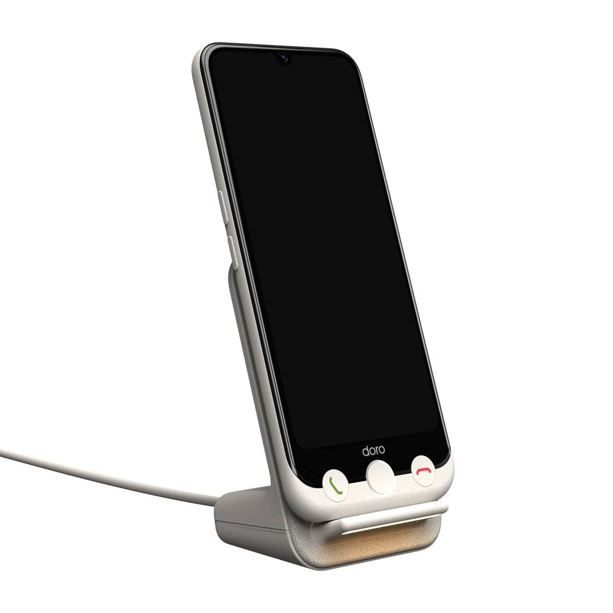 Chargeur sans fil Qi 20W pour Doro Aurora avec Support Vertical et Veilleuse-0