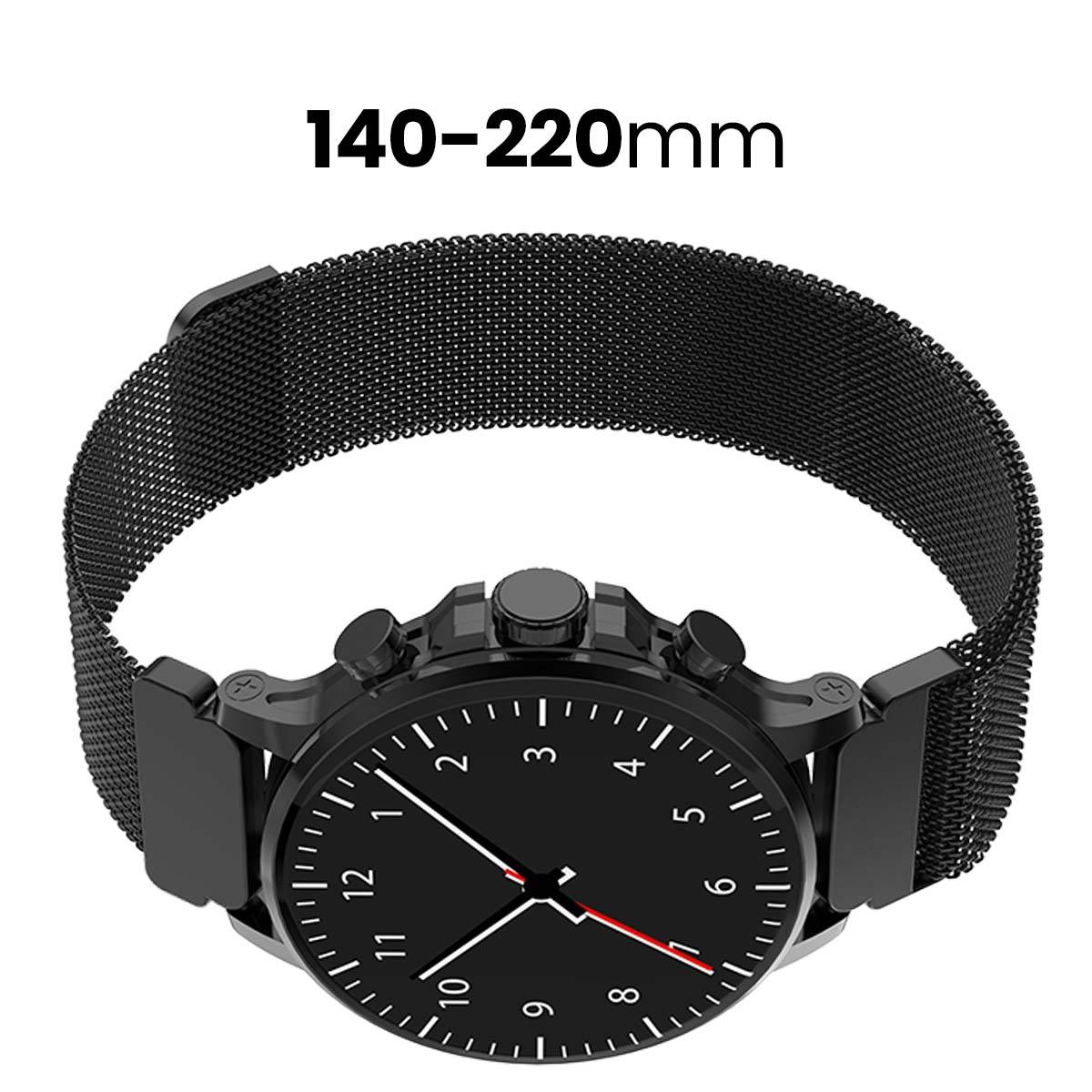 Bracelet Maille Milanaise pour Montre Connectée Universel 22mm-3