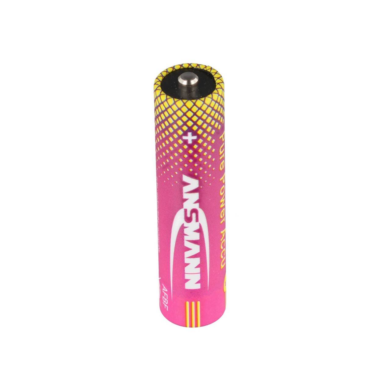 Piles Ansmann Pure Power Micro AAA, Li-Ion, 1,5 V, min. 1250 mAh, typique 1400 mAh, blister de 4-1