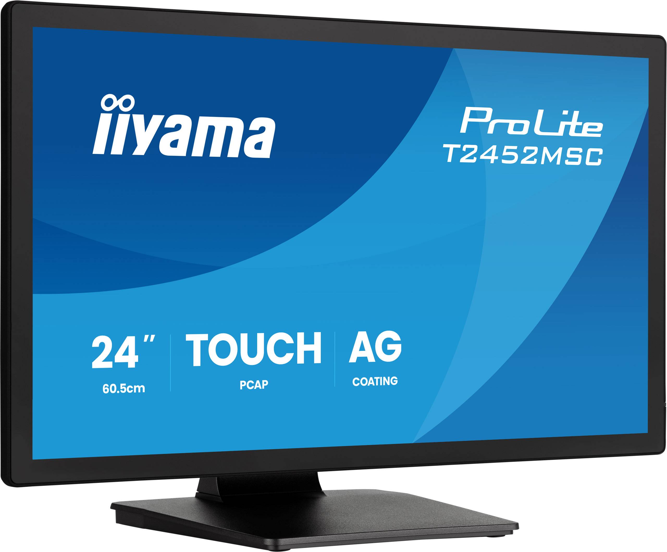 iiyama ProLite T2452MSC-B2AG, 61 cm (24"), 1920 x 1080 pixels, Full HD, LED, 5 ms, Noir-4