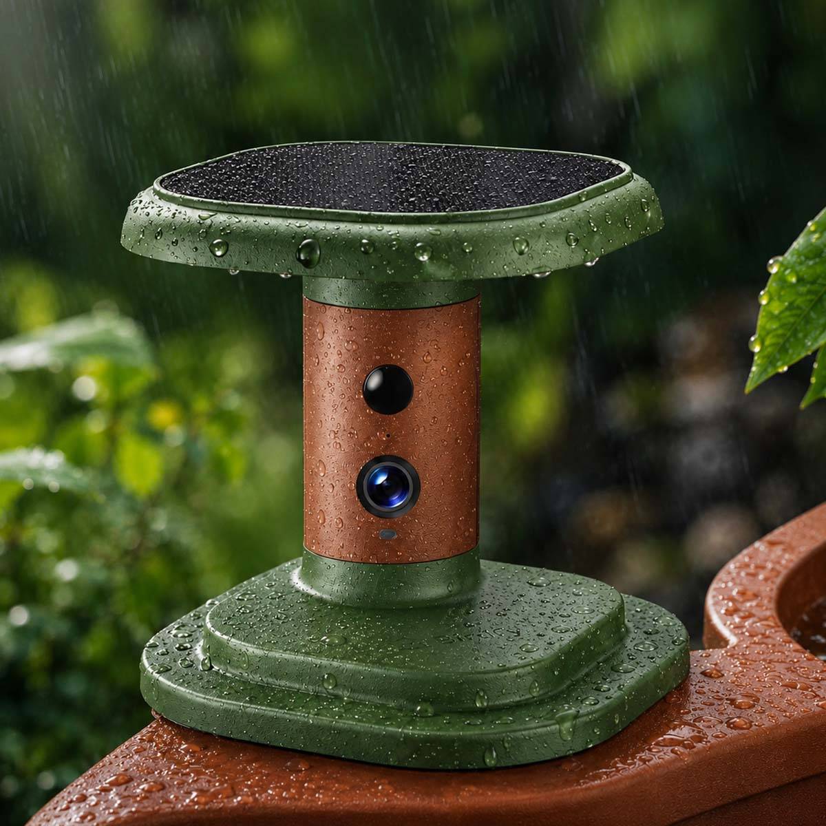 Bain d'Oiseaux Connecté avec Caméra Solaire Full HD / IA Intégré-2