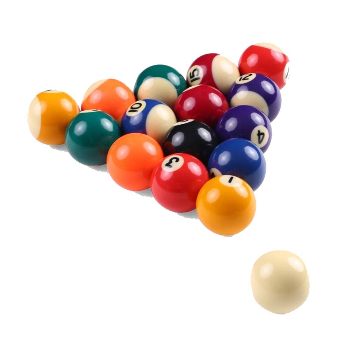 Set de 16 Billes de Billard 57 mm pour Jeu Américain Numérotées-0