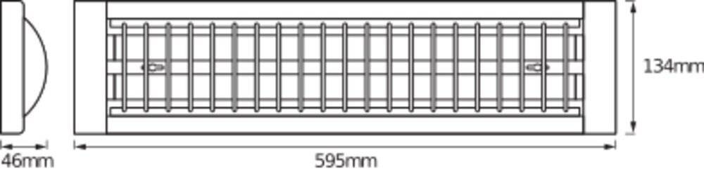 Image du prix pour LEDVANCE 4058075271548 LED Office Line Grid DIM L Plafonnier LED T8 25 W blanc