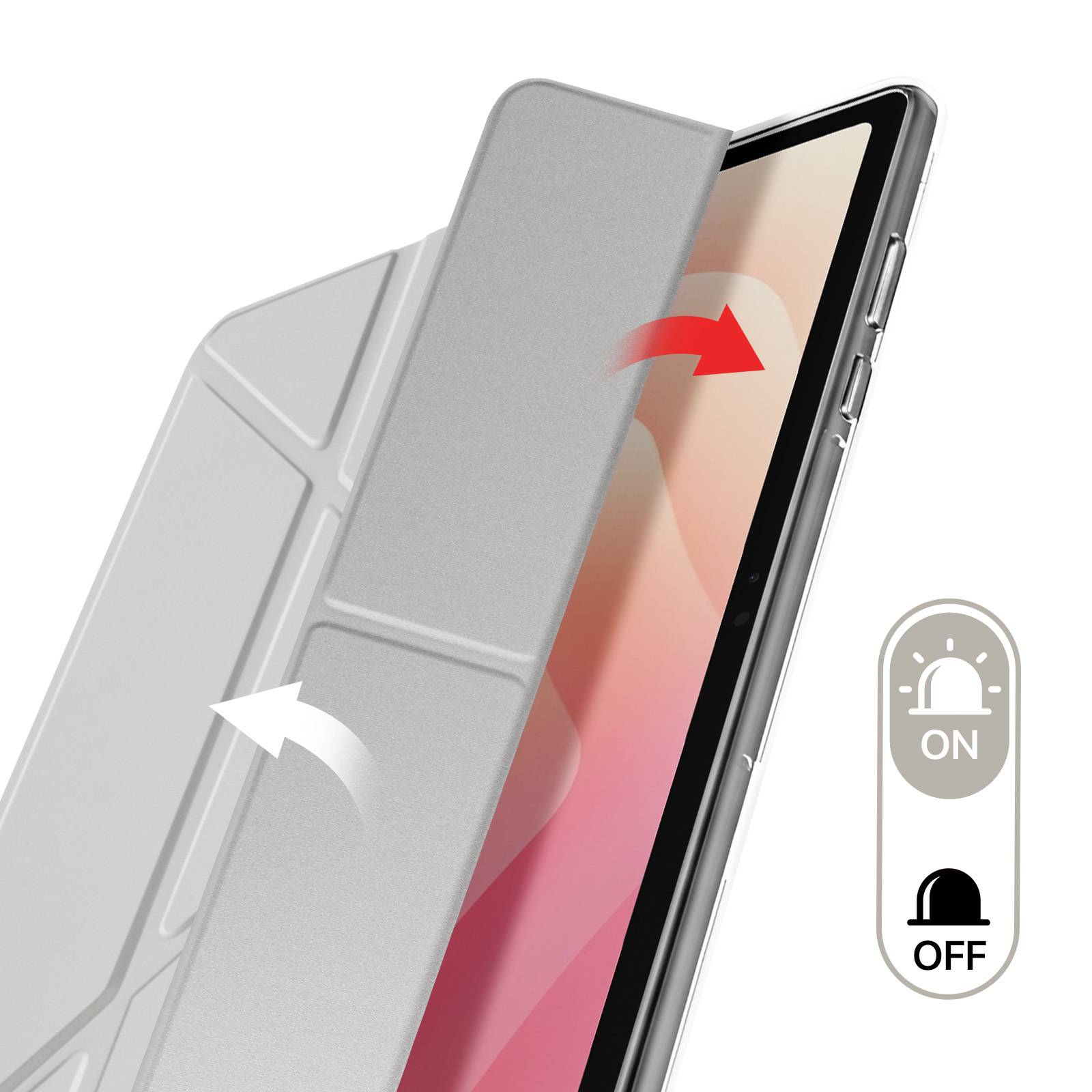 Étui pour Galaxy Tab S11 avec Fonction Support Modulable Design Origami-4