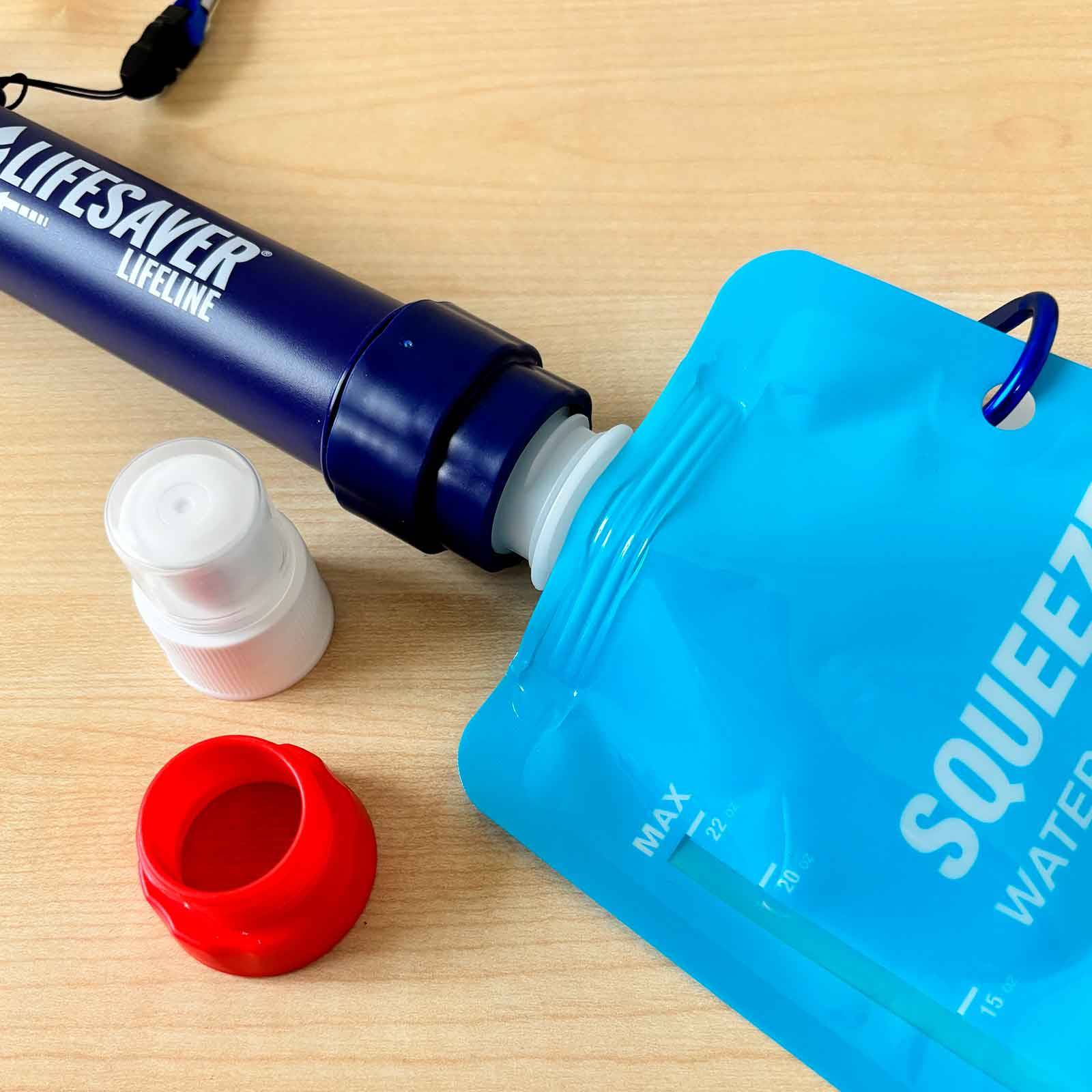 Pack 2 poches souples compressibles Lifesaver Lifeline réservoir eau randonnée survie léger durable-1