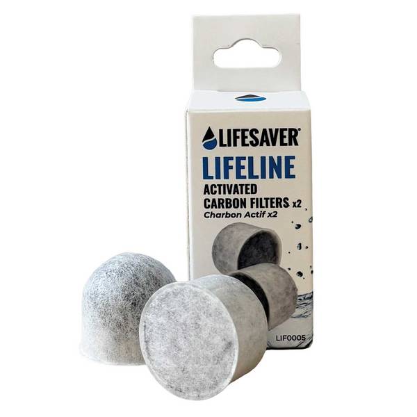 Filtres charbon actif de remplacement LifeLine Lifesaver - Pack de 2