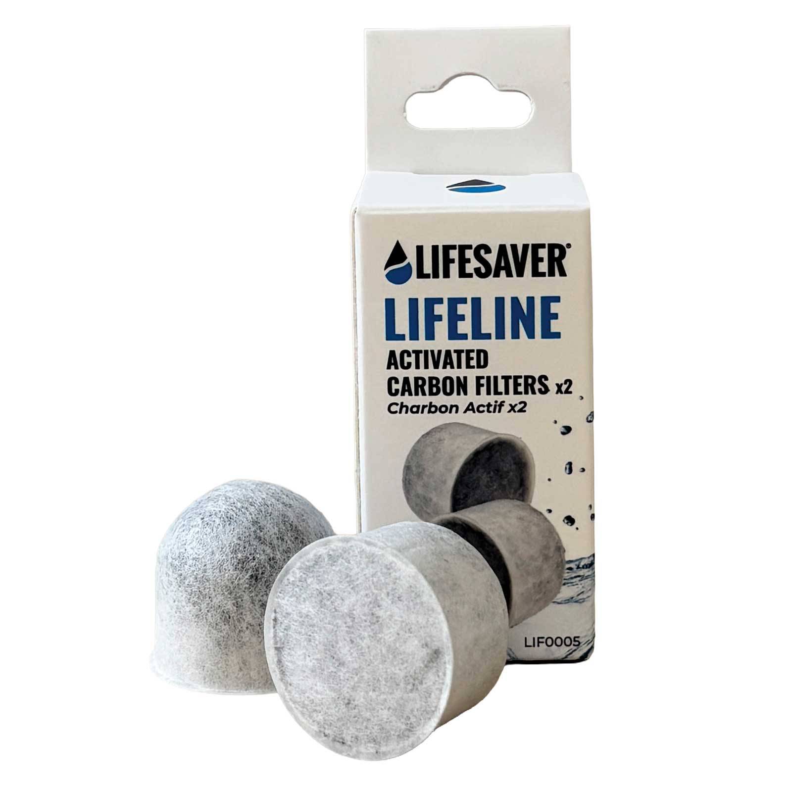 Filtres charbon actif de remplacement LifeLine Lifesaver - Pack de 2-0