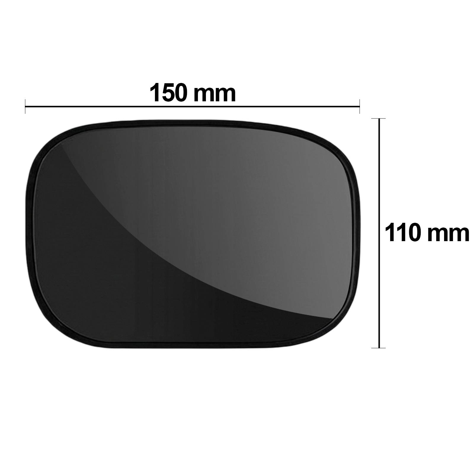 Miroir Intérieur pour Voiture avec Pare Soleil Grand Angle 170x110mm-3