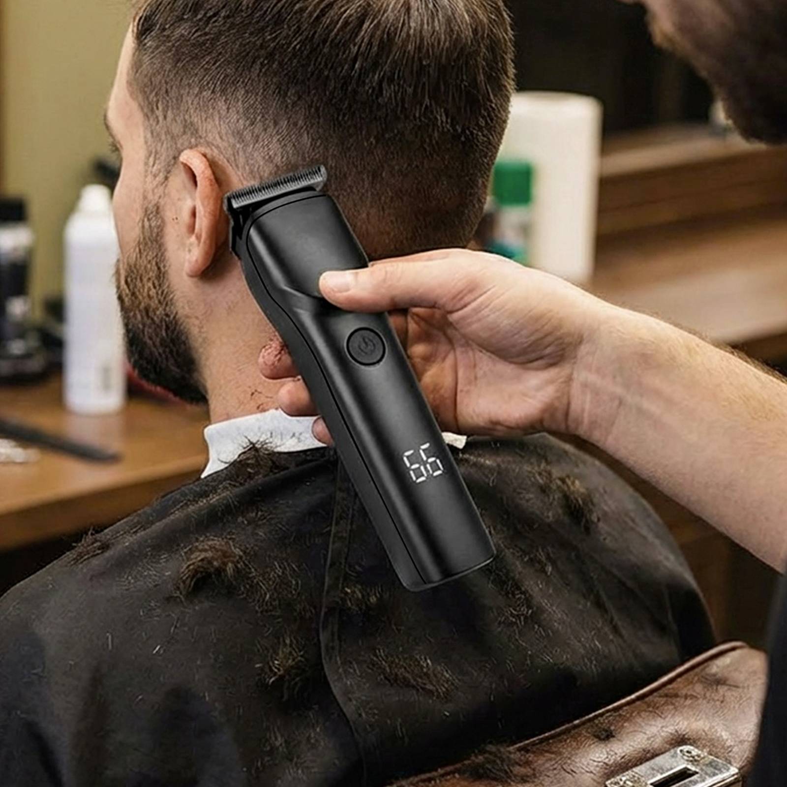 Tondeuse Cheveux Rechargeable 5V avec Écran LED Coupe Précis-2