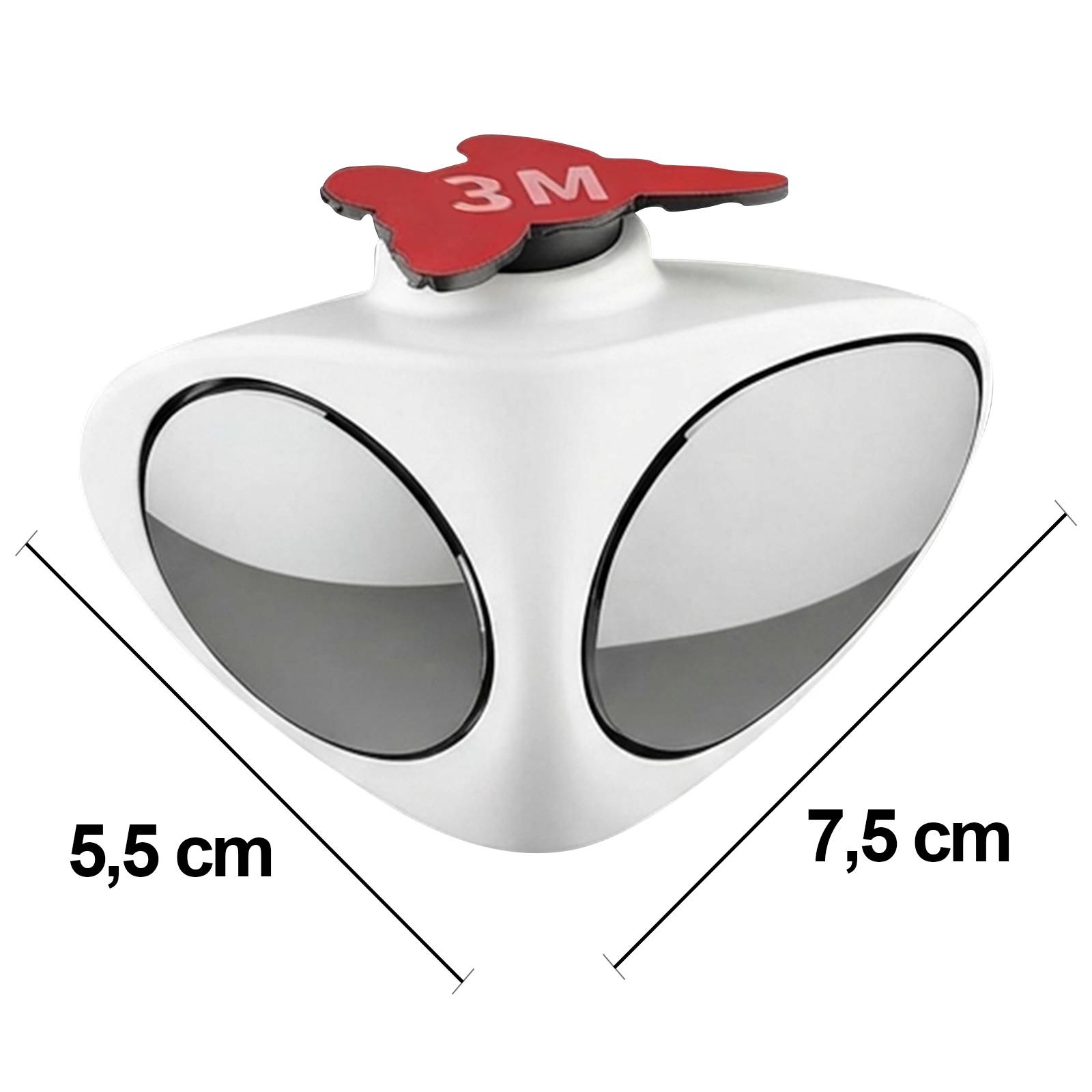 Miroir Voiture Auxiliaire Double Vision Droite Réglable 360°-3